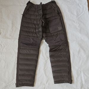 Black Men's Quilted Pants - Dark Gray